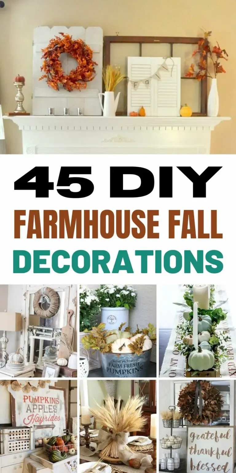 45 DIY Farmhouse Fall Decor Ideas Handy Keen