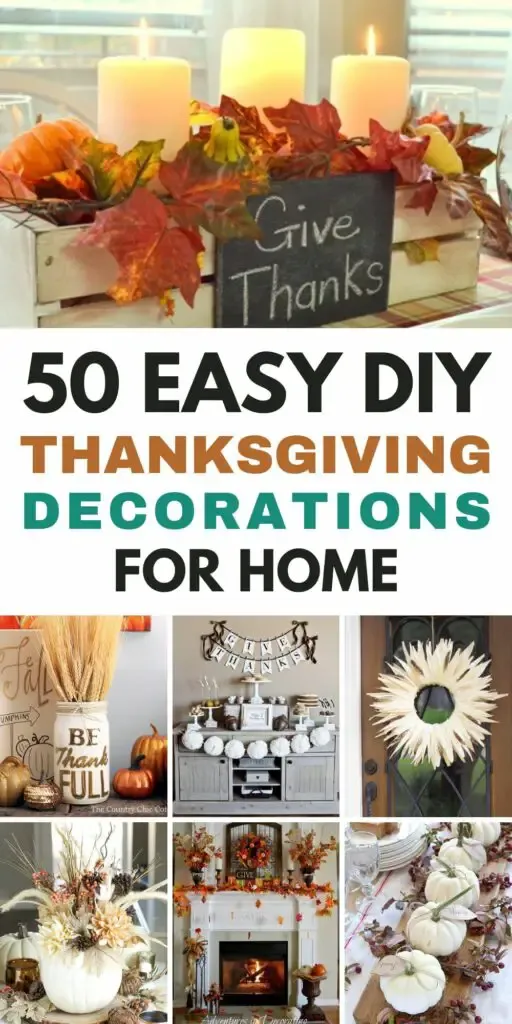 50 DIY Thanksgiving Decorations