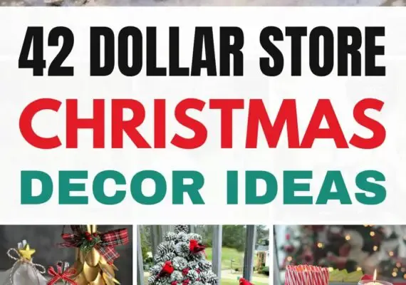 42 DIY Dollar Store Christmas Decor Ideas