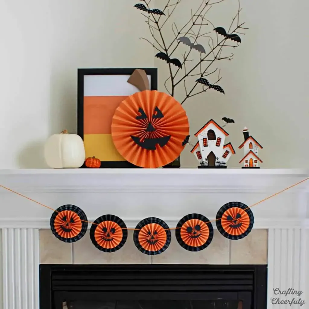 DIY Paper Pumpkin Wreath