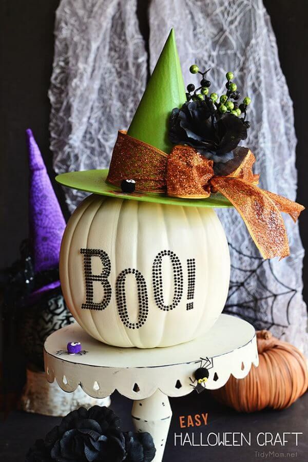 Halloween Craft Pumpkin Witch Hat