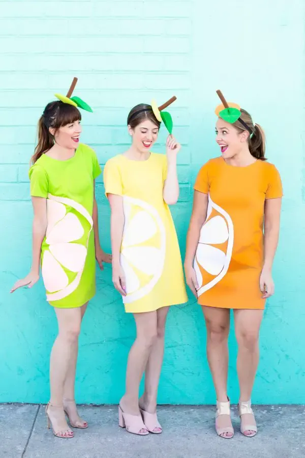 DIY Citrus Slice Costumes