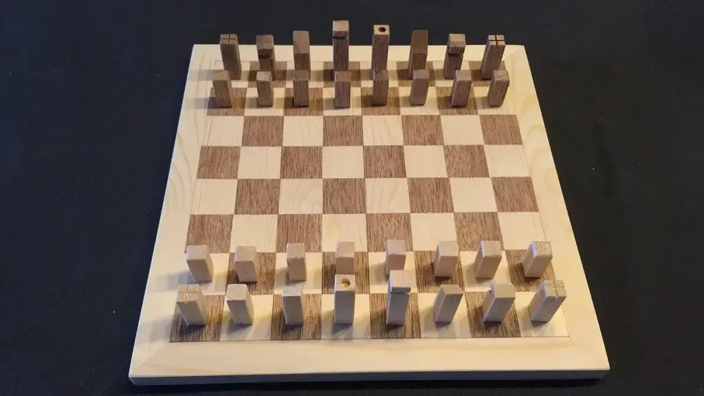 Chess Set Make From Wood