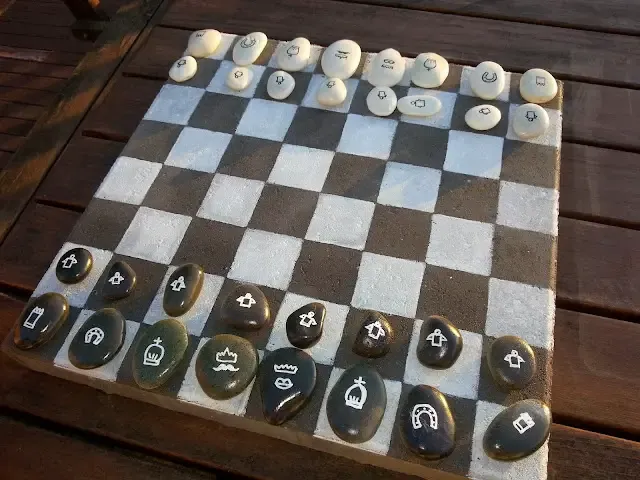 DIY Outdoor Chess Board