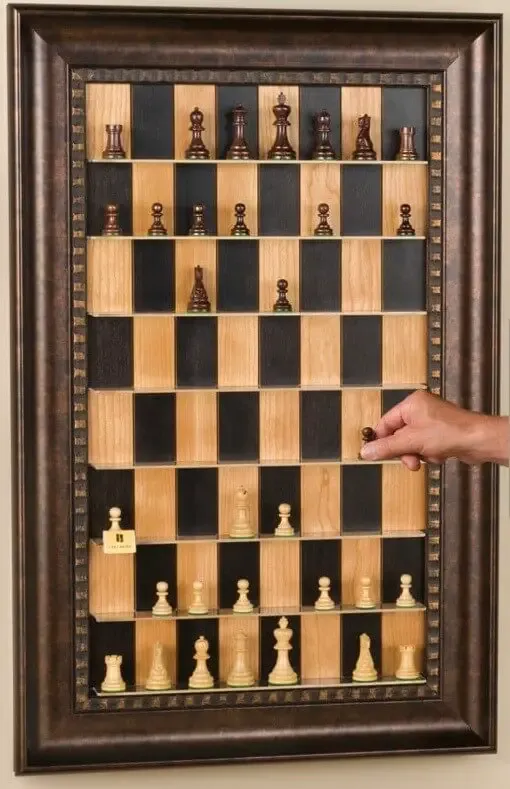 Vertically Wall-Mounted Chessboard