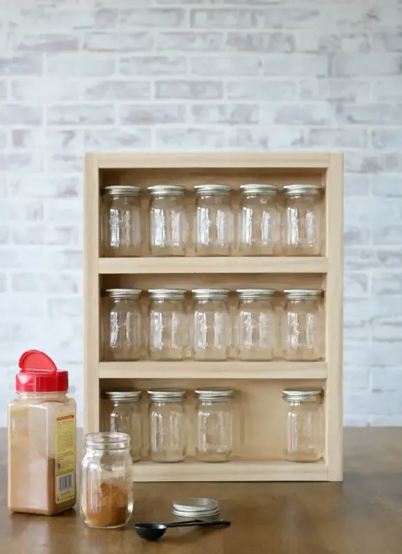 Mini Mason Jar Spice Rack