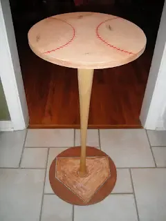 Baseball Bat Table