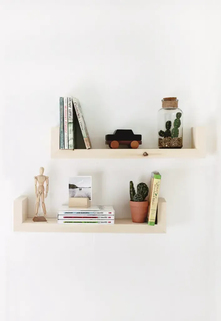 DIY Wood Wall Shelves