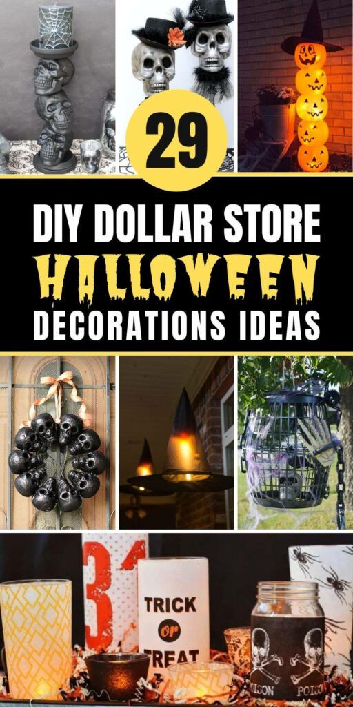 29 DIY Dollar Store Halloween Decorations