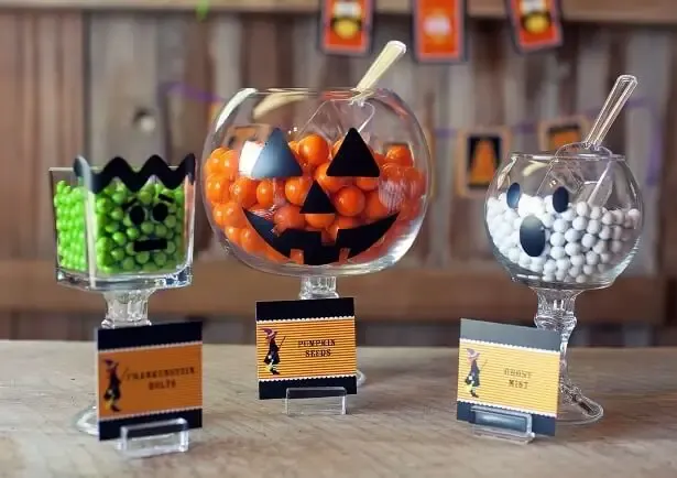 DIY Monster Pedestal & Pumpkin Jars