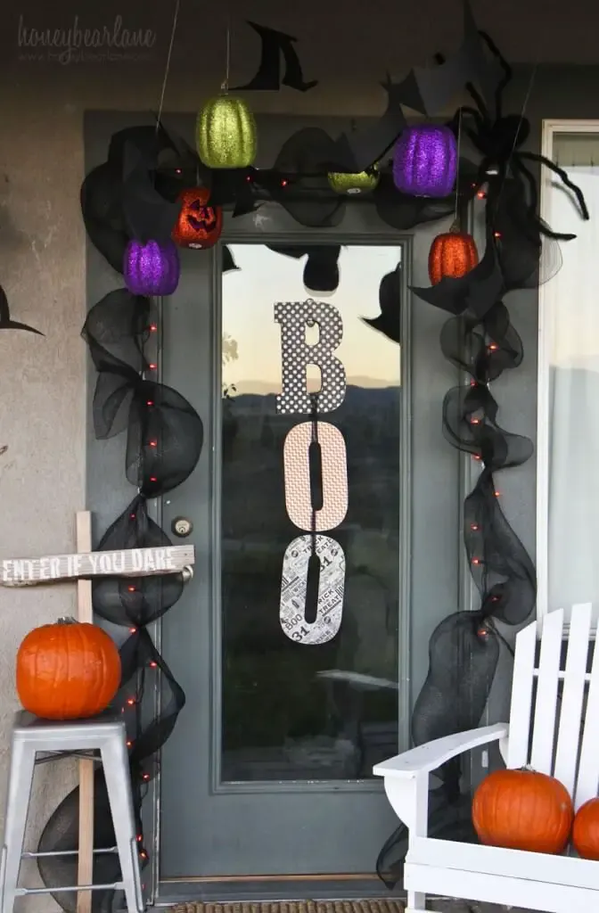Halloween Front Porch Decor By Honey Bear Lane
