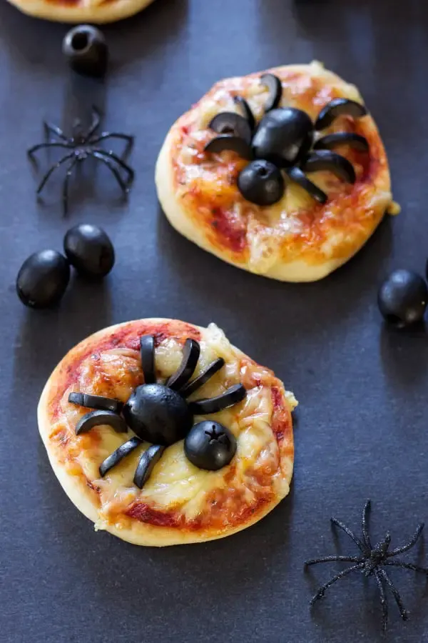 Mini Spider Pizzas By Recipe Runner