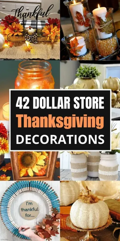 42 Dollar Store Thanksgiving Decorations