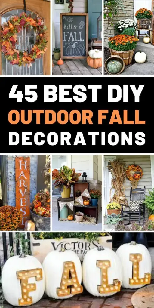 45 Best DIY Outdoor Fall Decorations