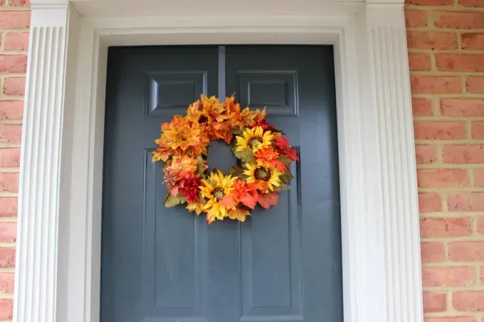 Cheap Fall Wreath By The Latina Homemaker