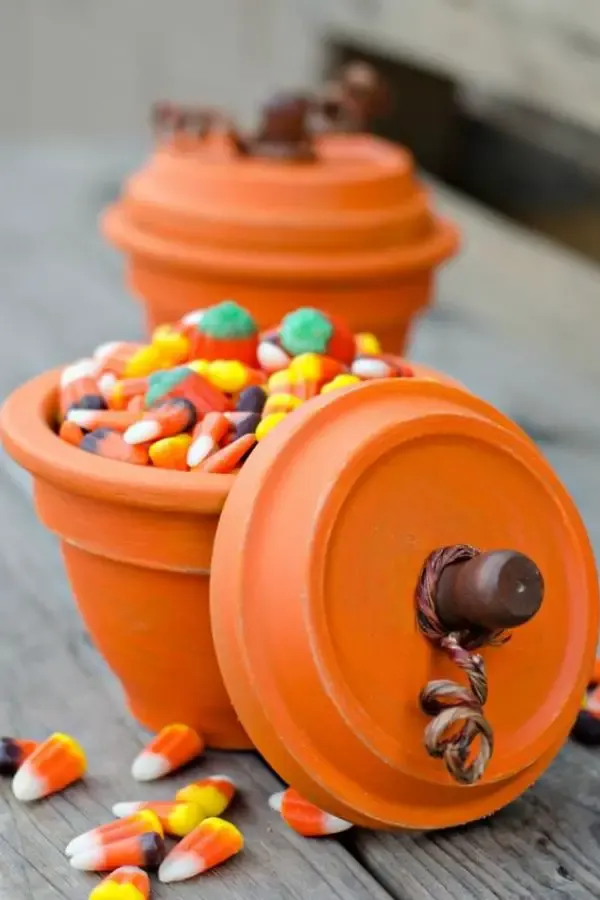 DIY Pumpkin Terracotta Pots