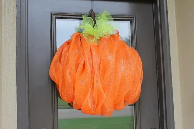 Deco Mesh Pumpkin