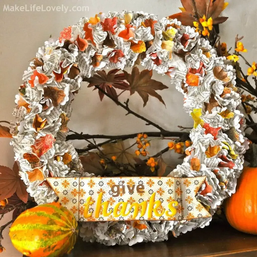 Easy DIY Fall Wreath By Make Life Lovely