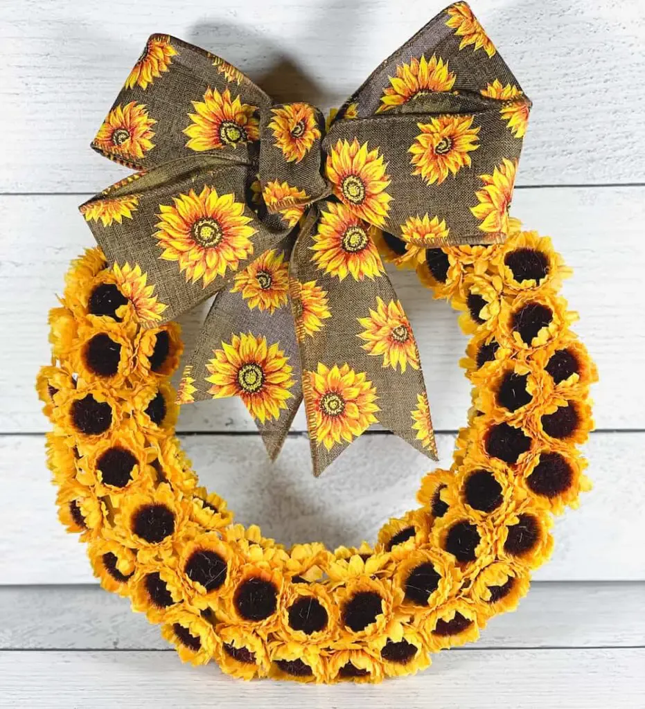 Easy Diy Sunflower Wreath