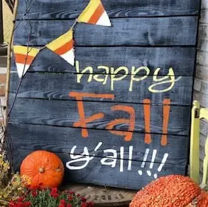 Happy Fall Pallet Sign