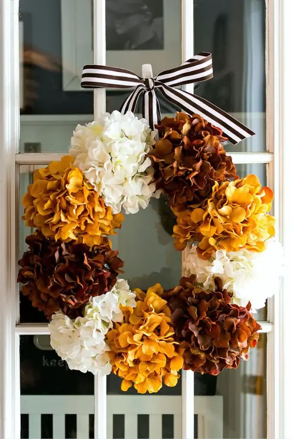 Hydrangea Wreath For Fall