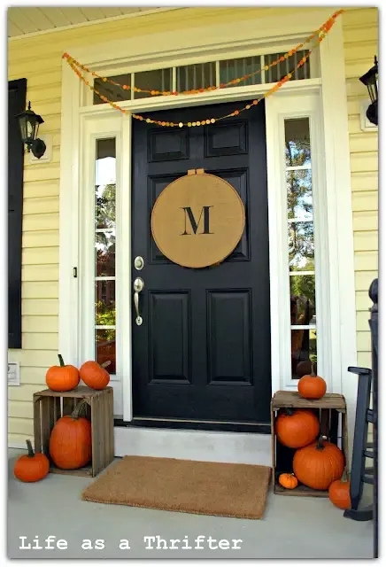 Pumpkin Crate For Font Door