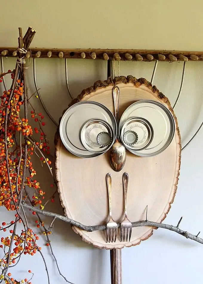 Wood Slice Owl Craft
