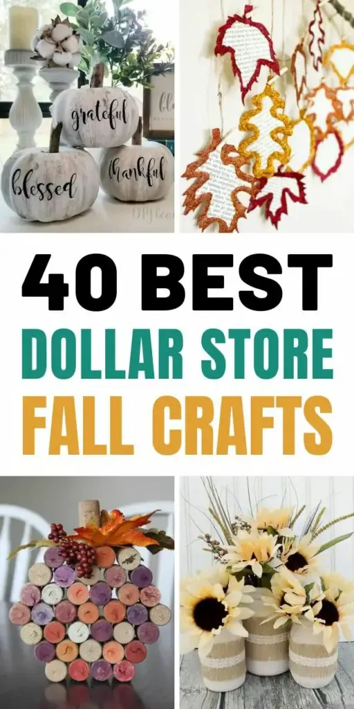 40 Dollar Store Fall Crafts