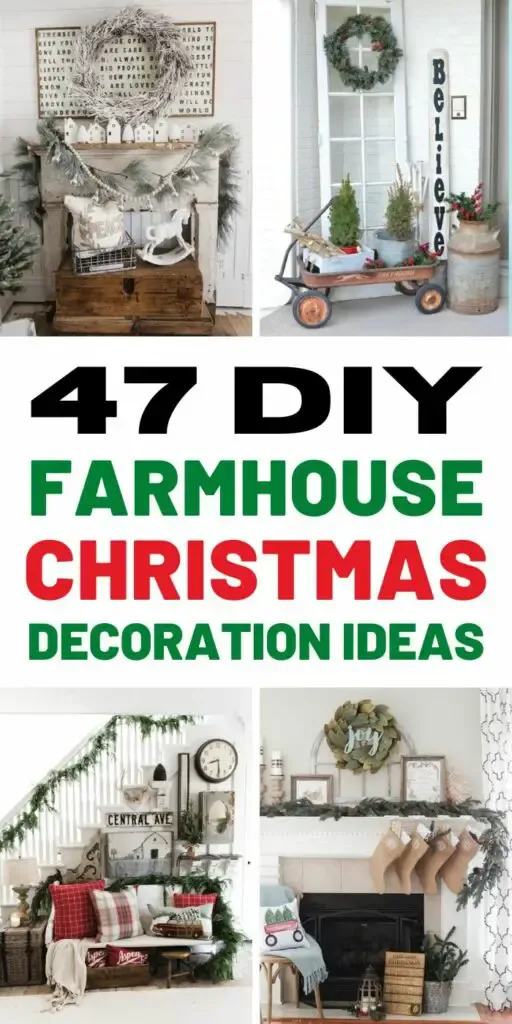 47 Best DIY Farmhouse Christmas Decoration Ideas