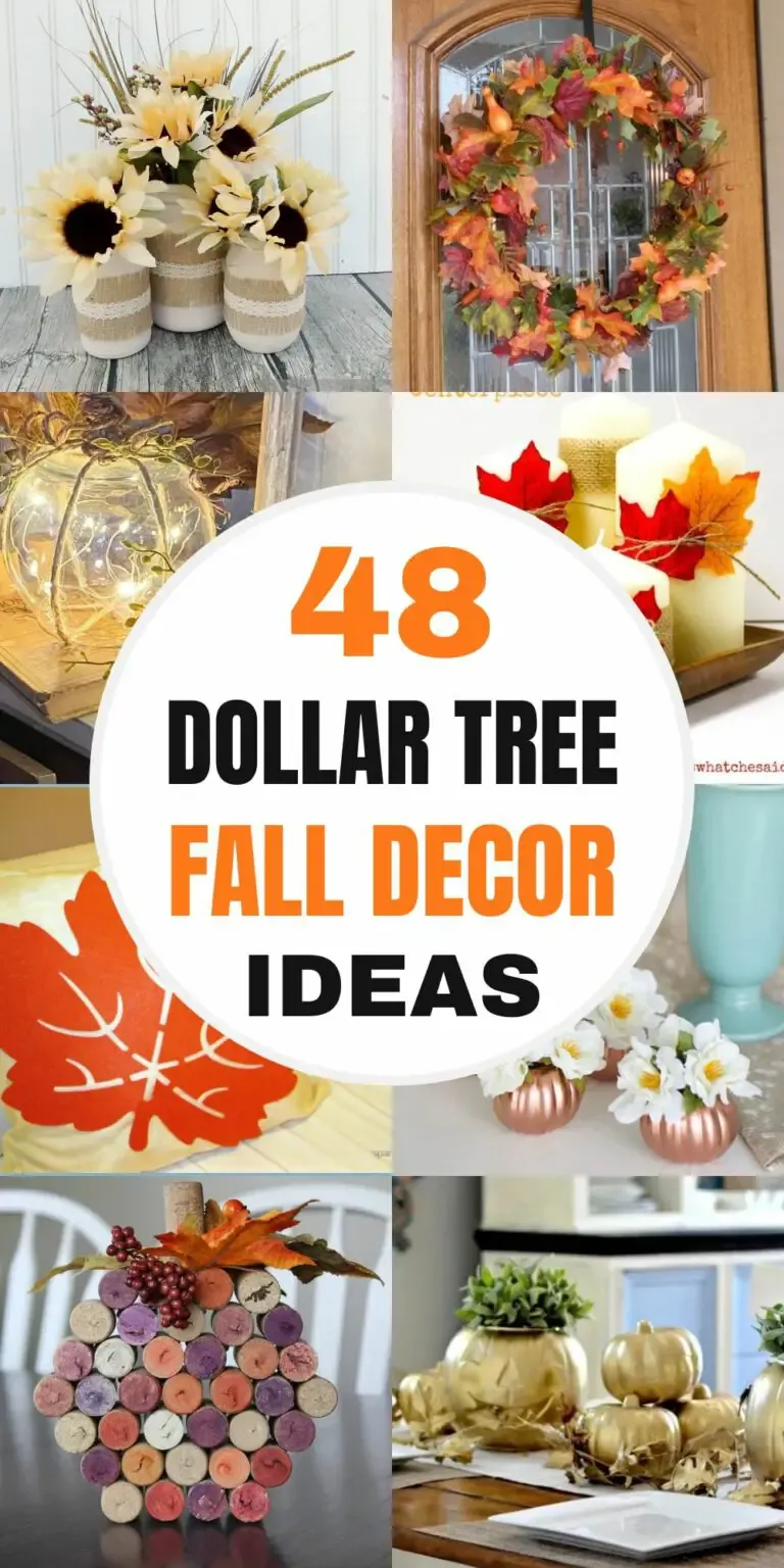 48 Dollar Tree Fall Decor Ideas For 2023 - Handy Keen