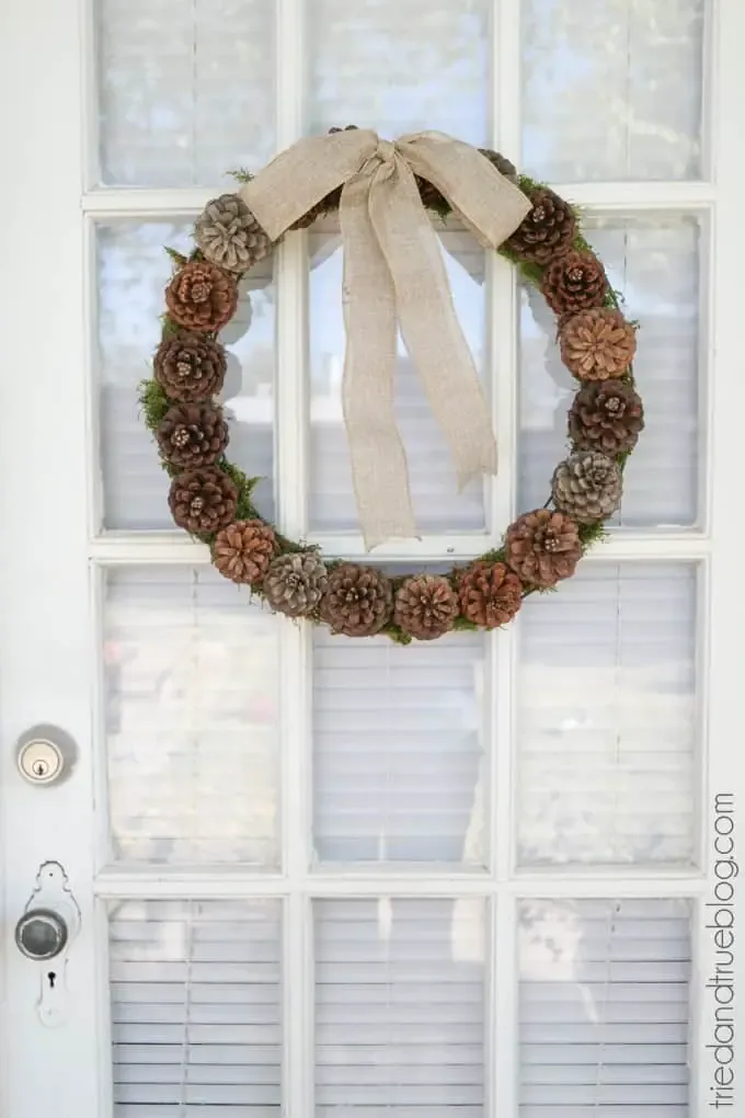 Basic Pine Cone Christmas Wreath
