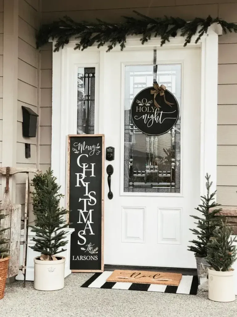 Black & White Rustic Farmhouse Decorations By Rain and Pine