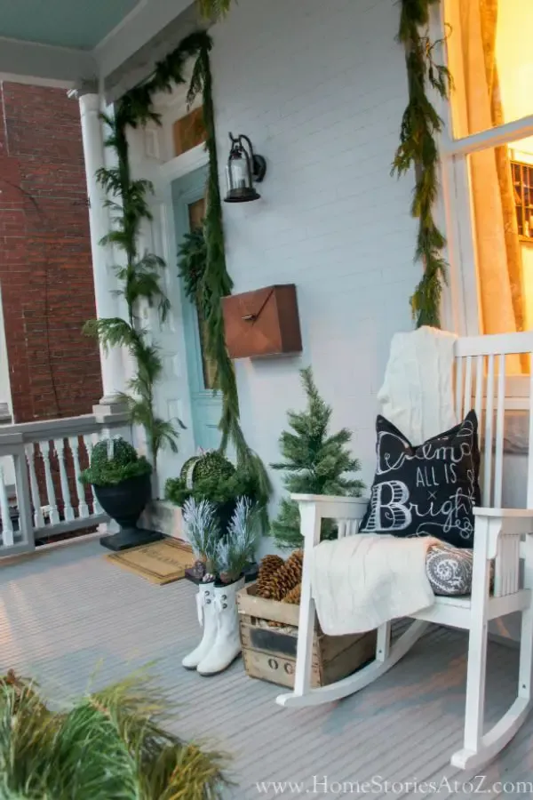 Christmas Porch Decorating By Home Stories