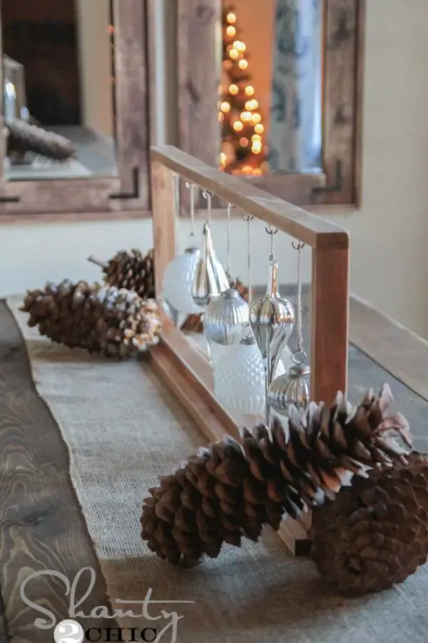 DIY Holiday Table Decoration By Shanty 2 Chic