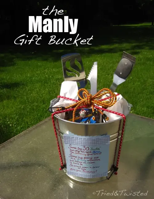 DIY Manly Gift Bucket