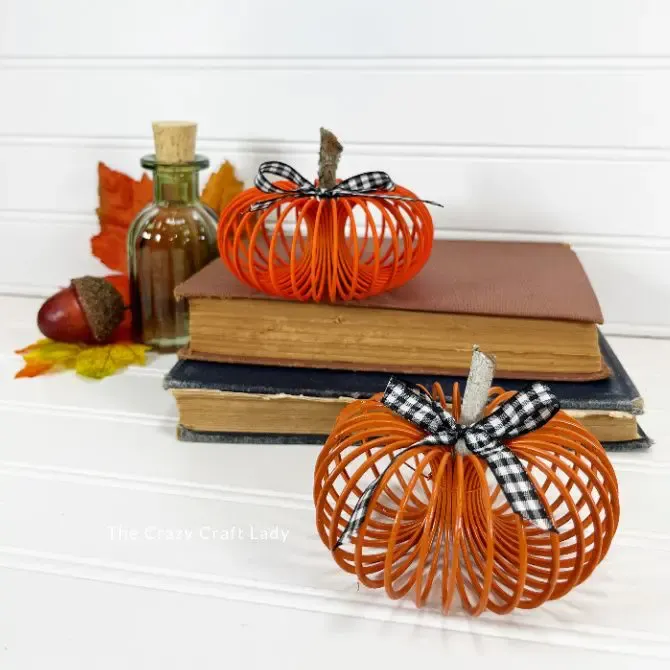 DIY Slinky Pumpkins