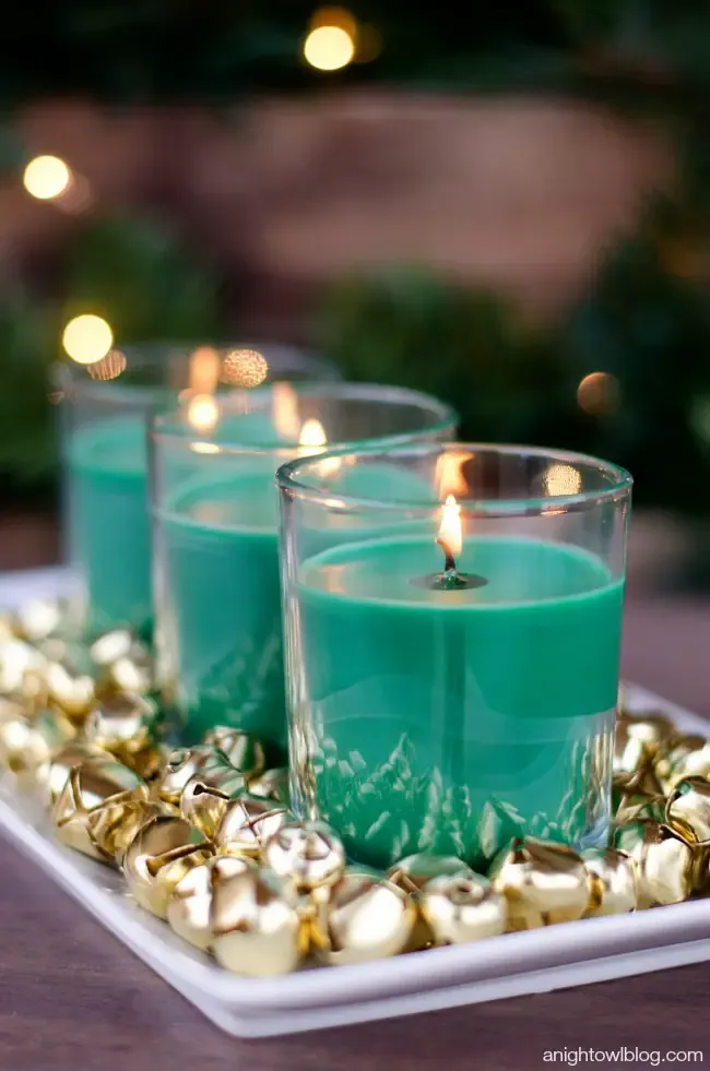 Easy Christmas Centerpiece By A Night Owl