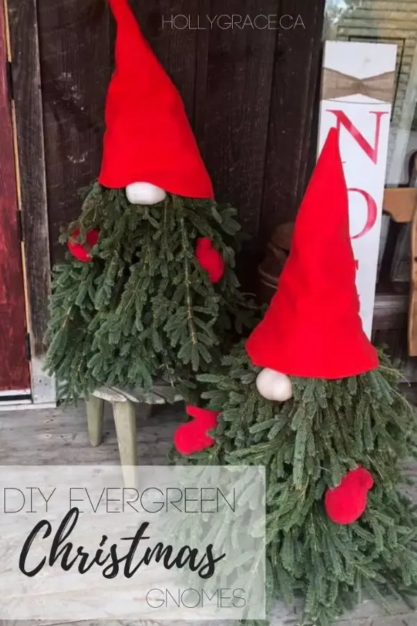 Evergreen Gnomes For The Porch By Holly Grace