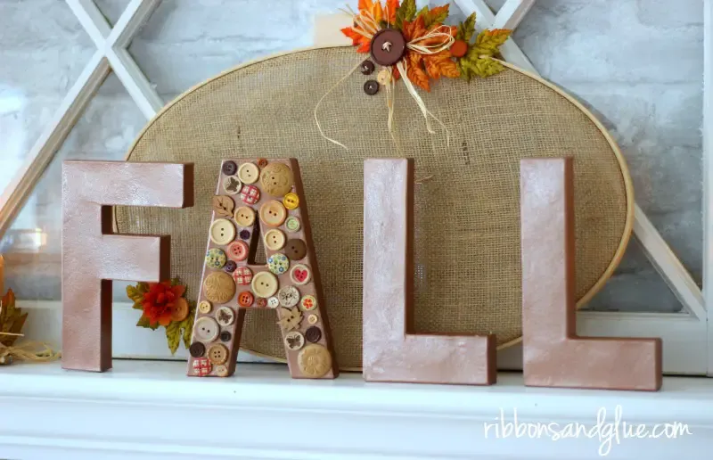 Fall Button Letters