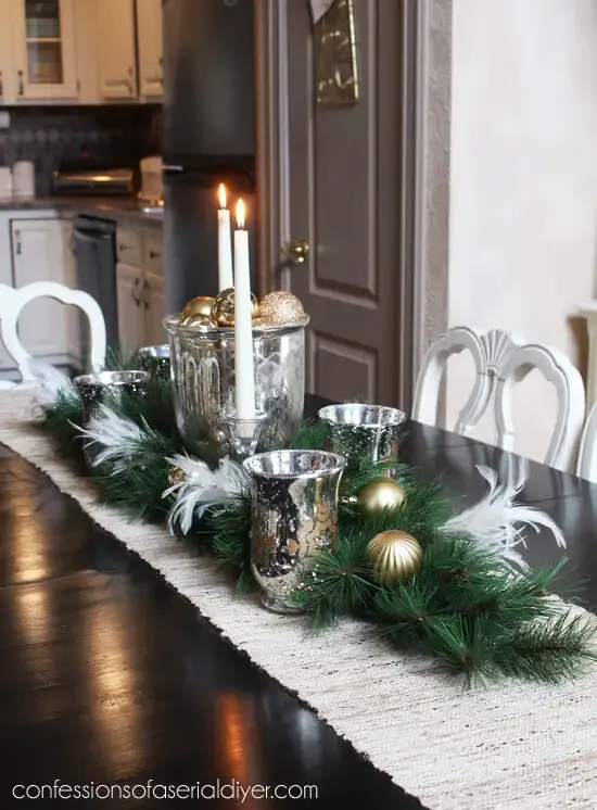Holiday Dining Table Decoration