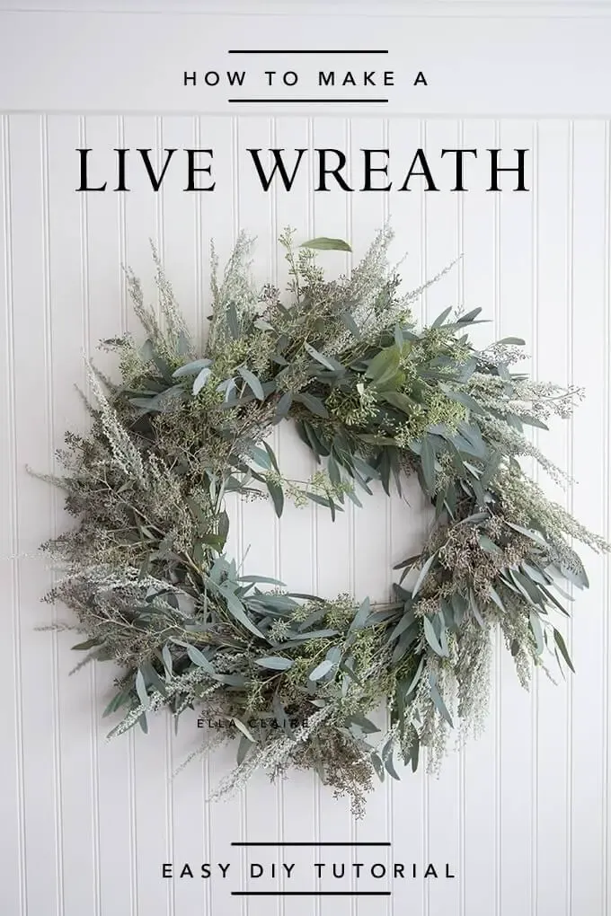 Make Live Greenery Wreaths