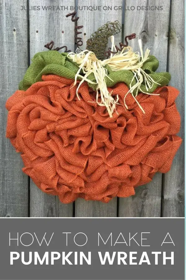Orange Pumpkin Wreath