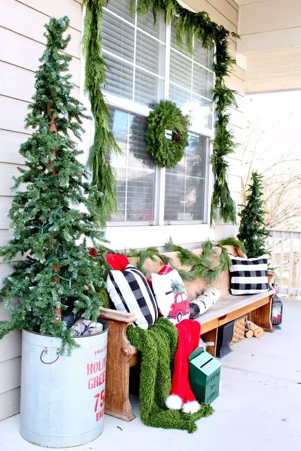 Our Cozy Christmas Porch