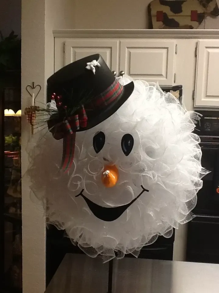 Peggy’s Snowman Wreath