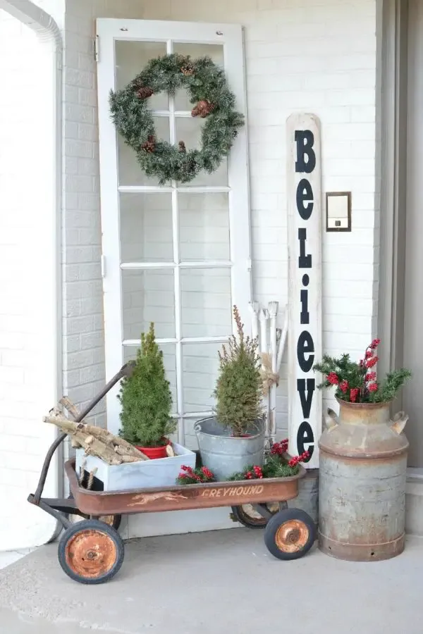 Rustic Winter Front Porch By Sarah Joy