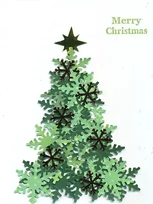 Snowflake Tree Card