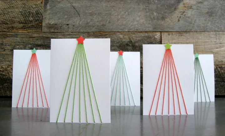 Tree Line DIY Holiday Cards