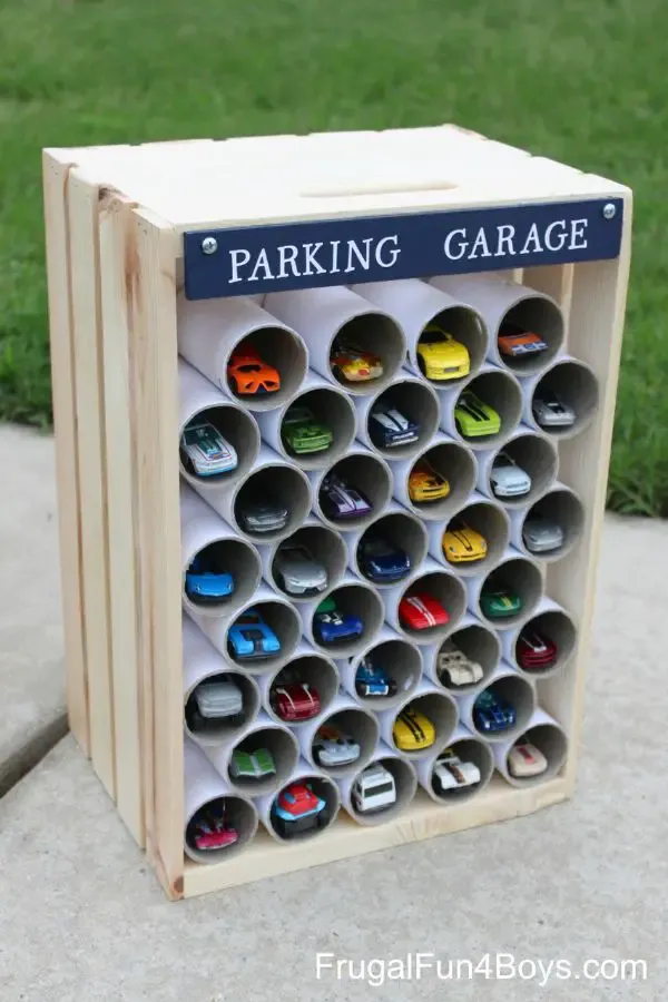 Wooden Crate Parking Garage