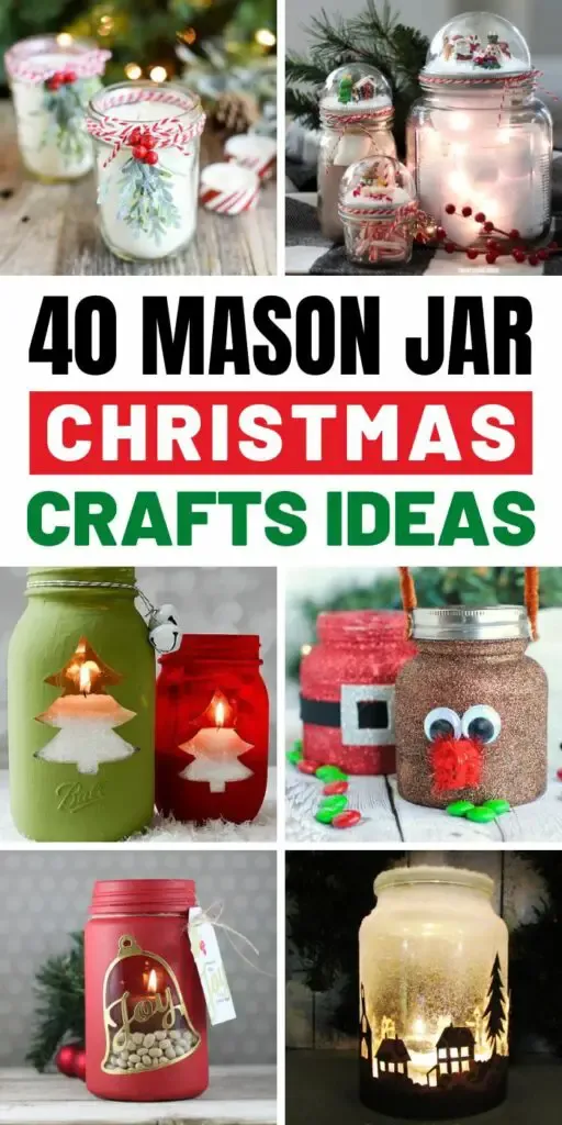 40 Mason Jar Christmas Crafts Ideas