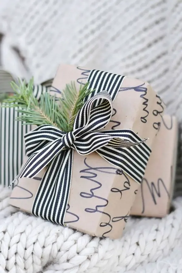 Calligraphy Gift Wrapping Paper